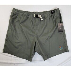 RVCA Men's Civic Range SLE Size XXL Stretch Olive Green 6" inseam Shorts NWT